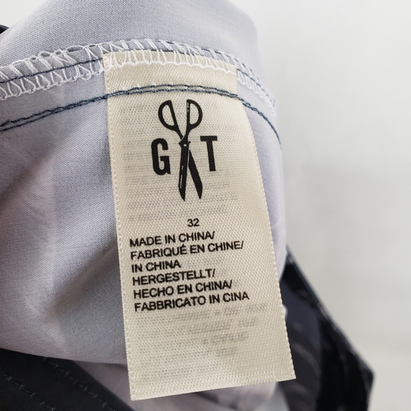 Good Threads Mens Hawaiian Shorts Gray Floral cargo pocket 32 - Picture 5 of 6